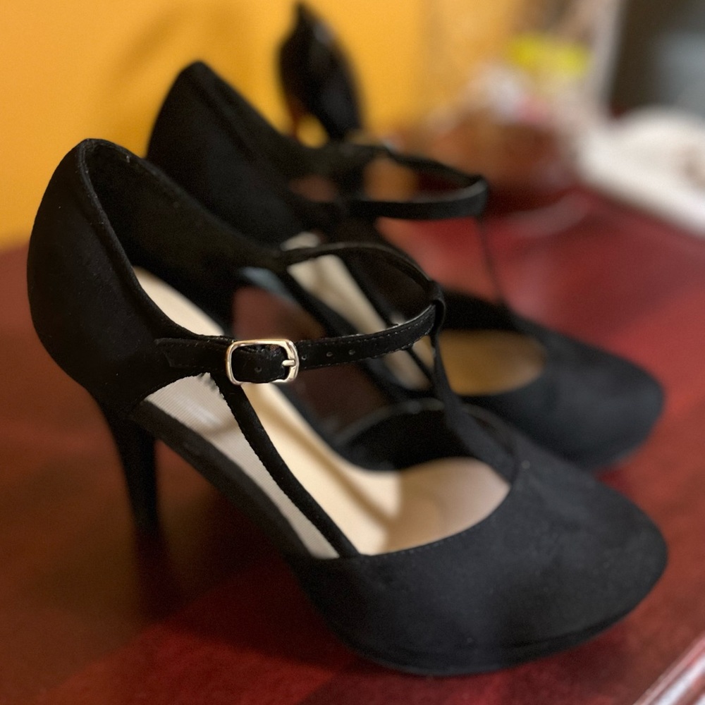 Black high heels